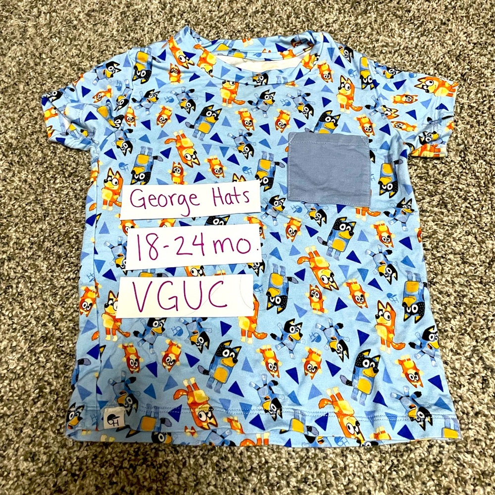 George Hats Bluey Bamboo Pocket Tee